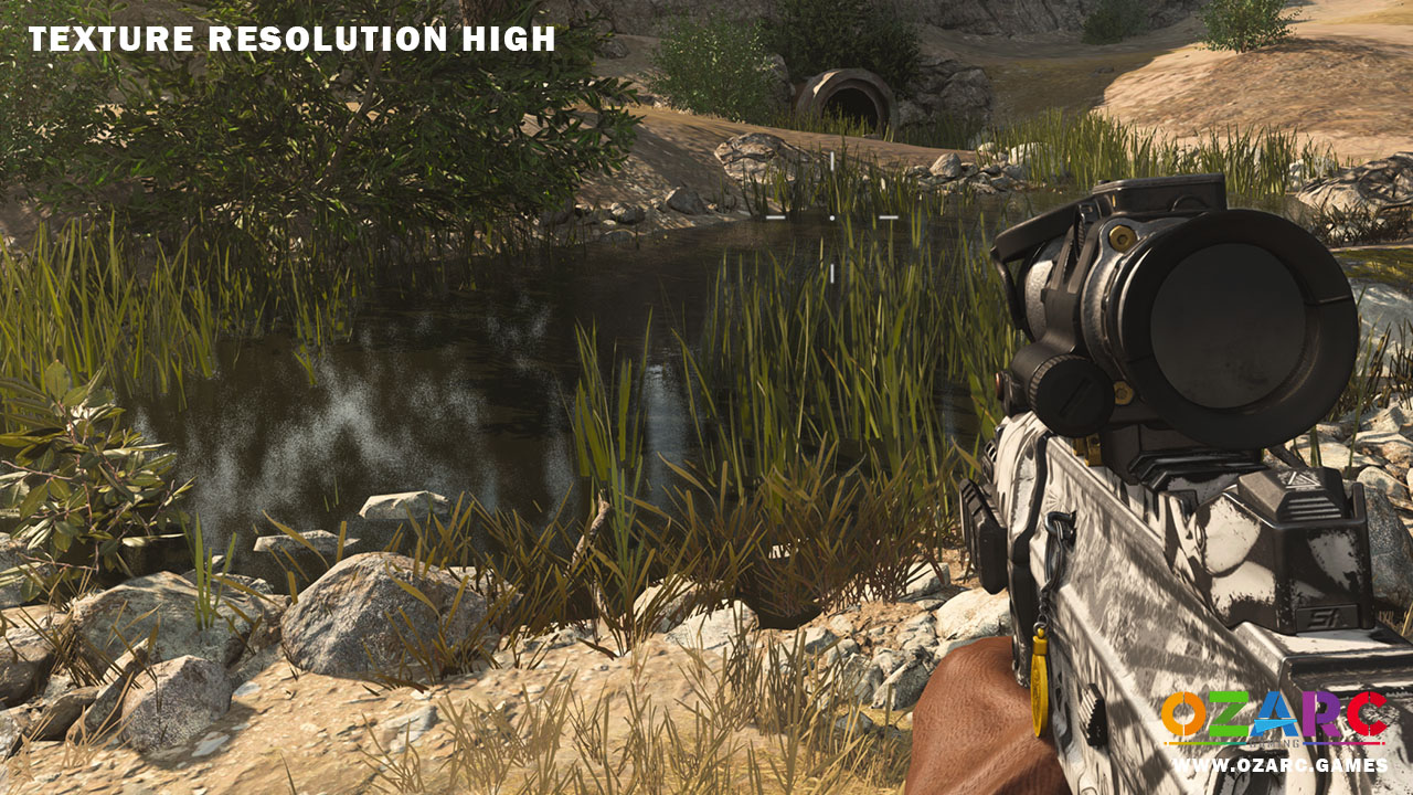 COD Warzone Best Settings for PC Texture Resolution HIGH Pond