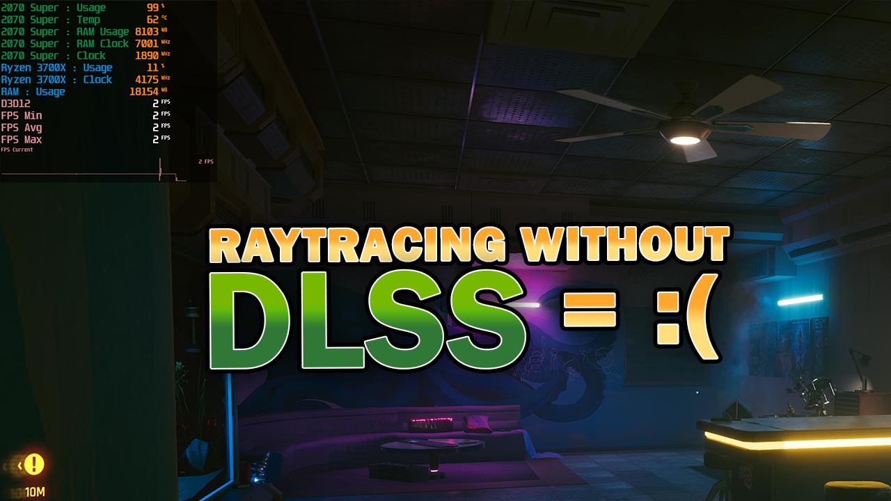 Cyberpunk 2077 Benchmarks Raytracing without DLSS