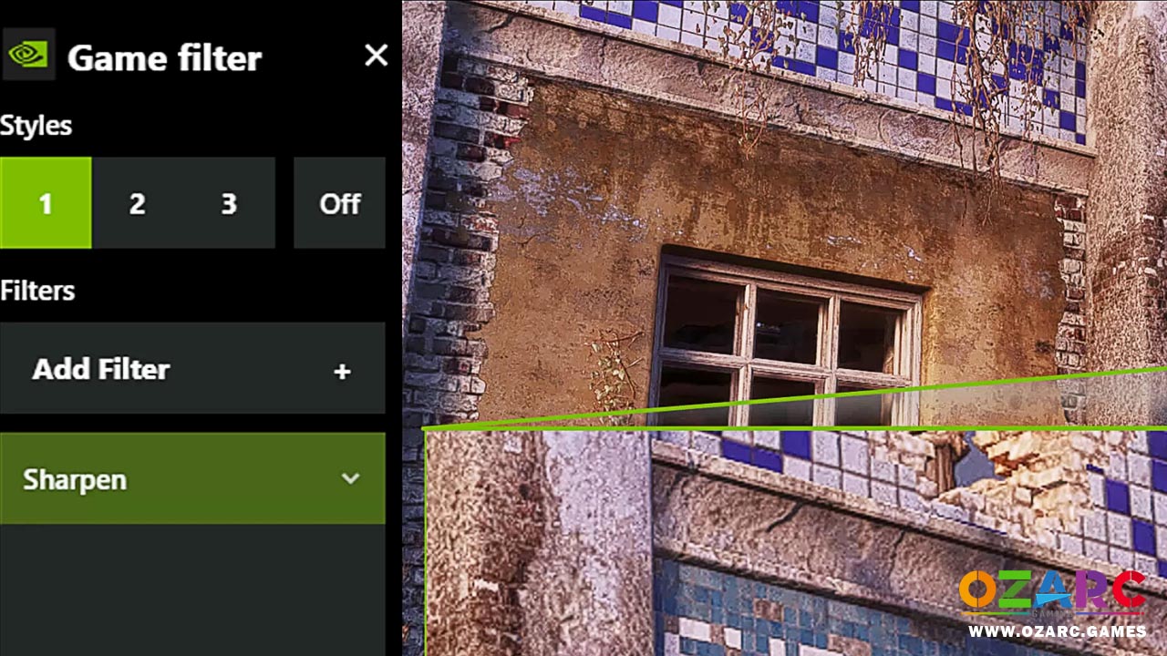Nvidia Experience Game Filter - Sharpen